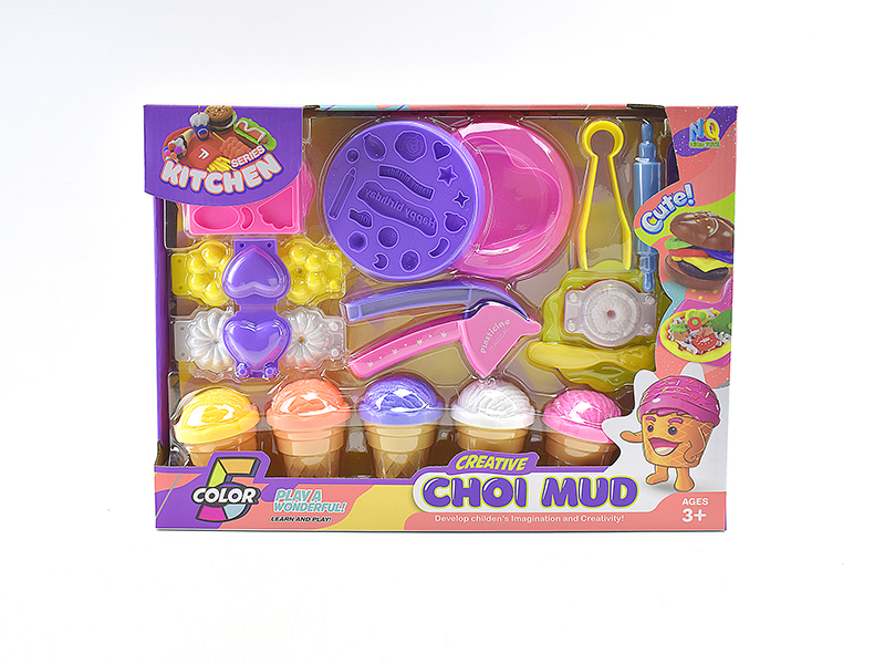 Colored Clay Cake Biscuit Set