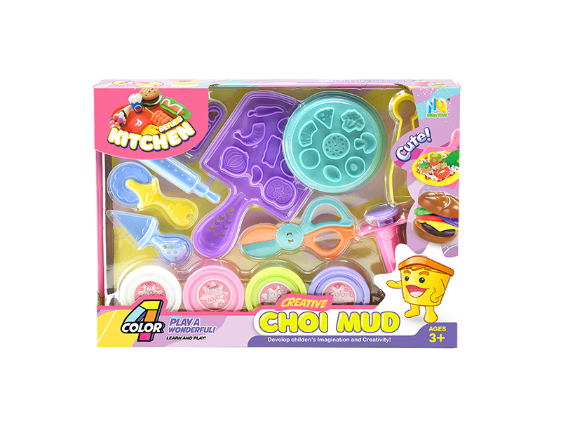 Colored Clay Pizza Set