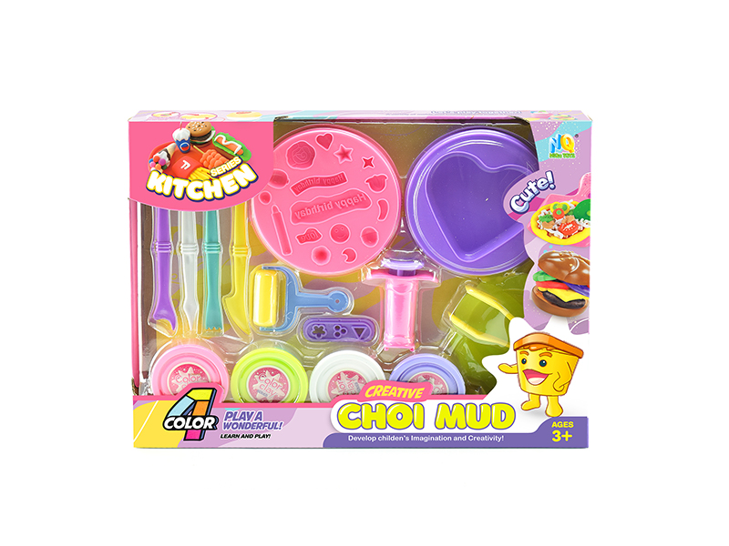 Colored Clay Cake Set