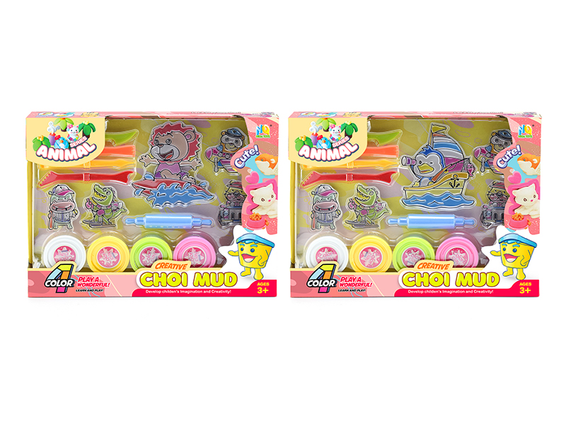 Colored Clay Animal Set