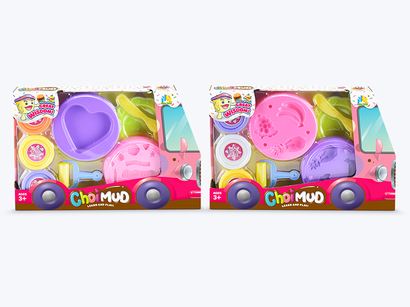 Colored Clay Fruit Cake Set