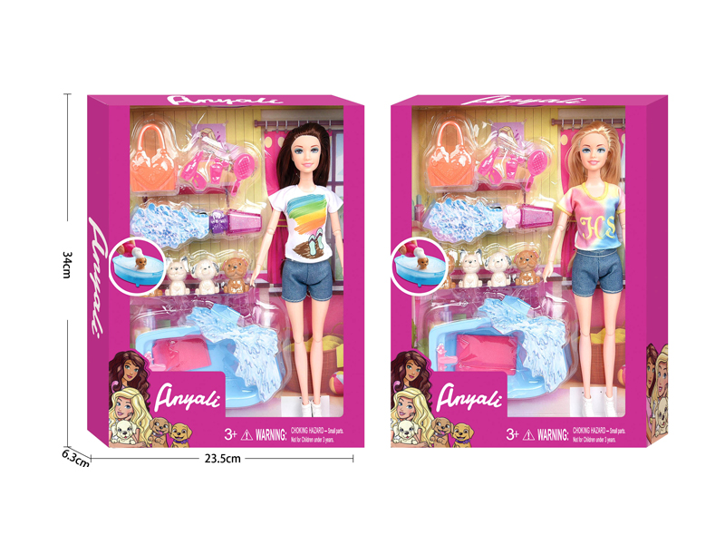 Fashion Doll Bathing Theme Set