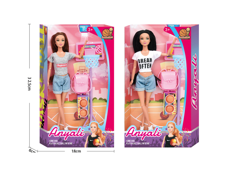 Fashion Doll Basketball Theme Set