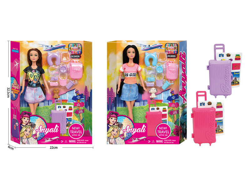 Fashion Doll Flight Attendant Theme Set