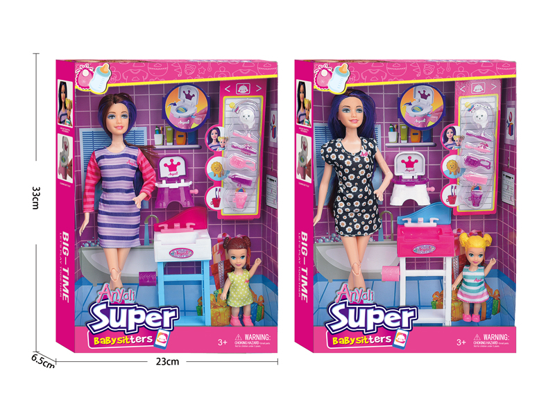 Fashion Doll Bathroom Set