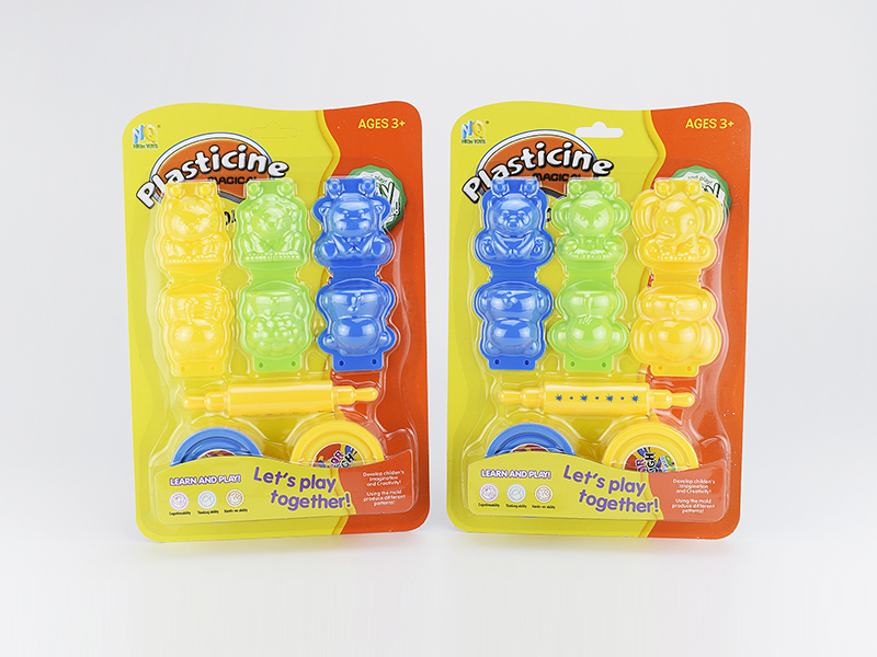 Colored Clay 3D Animal Set