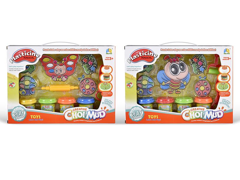 Colored Clay Insect Set