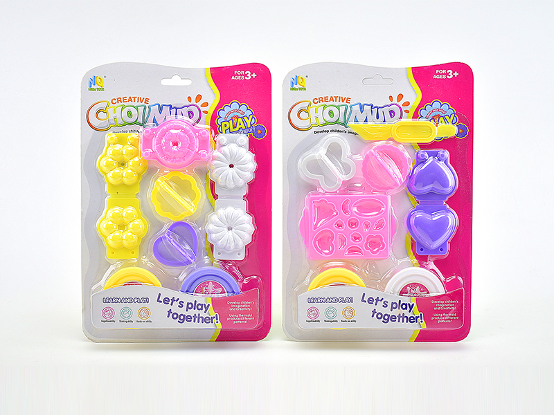 Colored Clay Doughnut Set