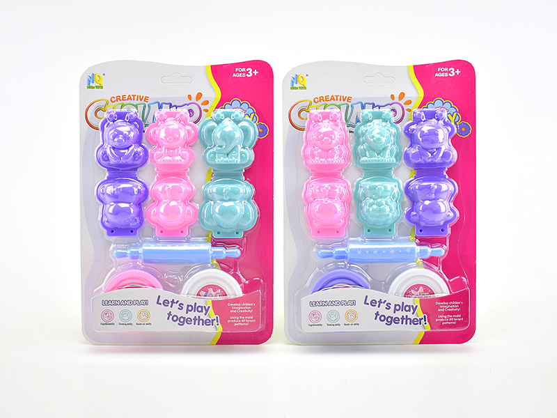 Colored Clay 3D Animal Set