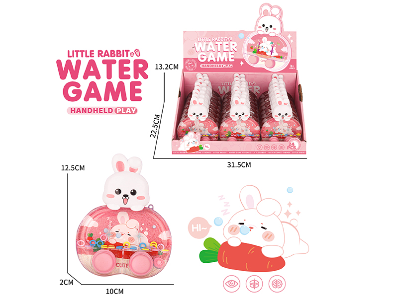 Cute Rabbit Water Game Toys 24pcs