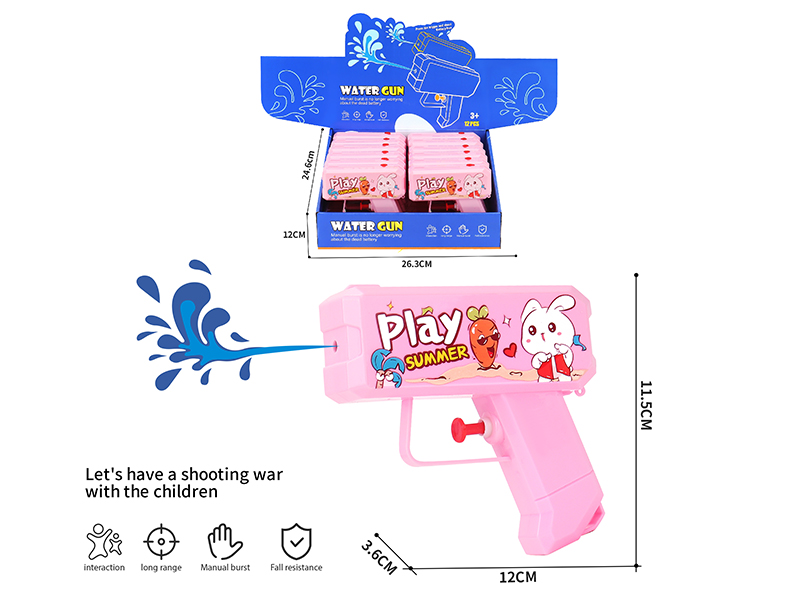 12cm Cute Rabbit Water Gun 12pcs