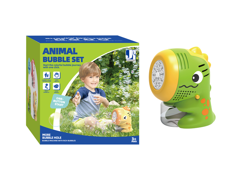 Electric 20 Hole Dinosaur Bubble Machine