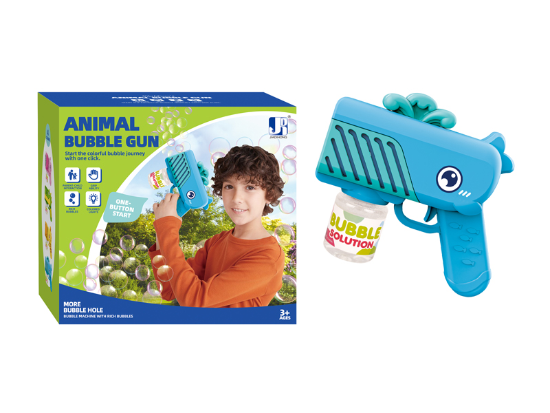Porous Whale Bubble Gun With Light