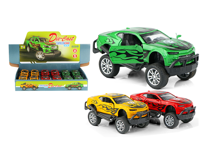 1:32 Pull Back Alloy Monster Truck(Can Open The Doors)12pcs