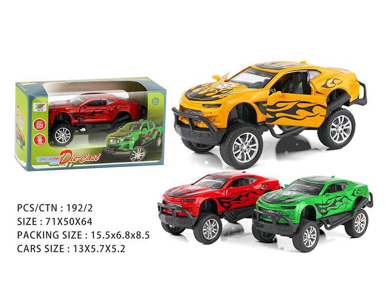 1:32 Pull Back Alloy Off-Road Vehicle(Can Open The Doors)1pcs