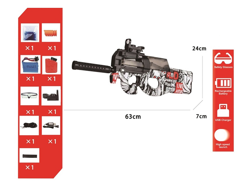Electric Graffiti Water Bullet Gun
