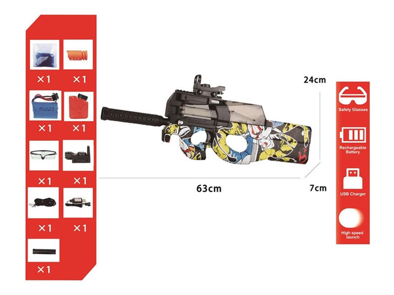Electric Graffiti Water Bullet Gun