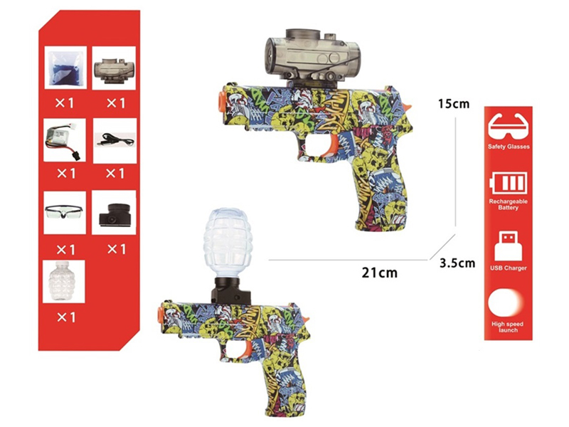 Electric Graffiti Water Bullet Gun