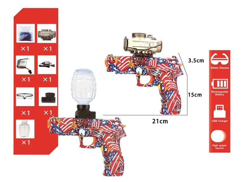 Electric Graffiti Water Bullet Gun