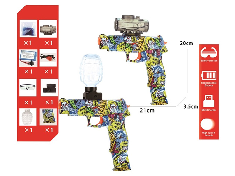 Electric Graffiti Water Bullet Gun