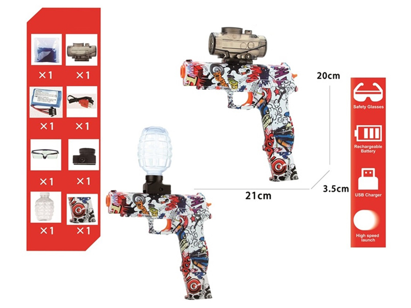 Electric Graffiti Water Bullet Gun