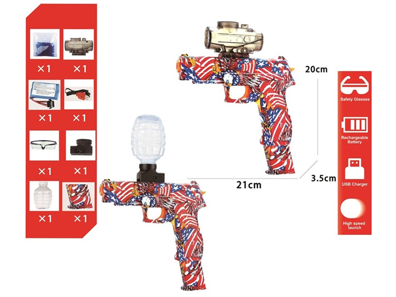 Electric Graffiti Water Bullet Gun