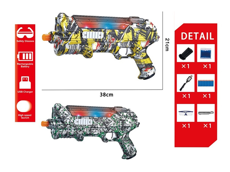 Electric Water Bullet Gun With Light