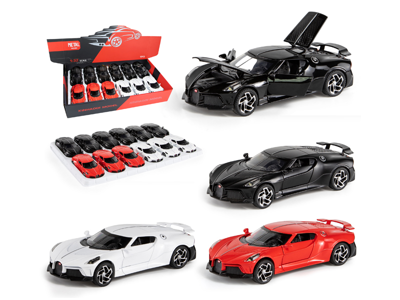 1:32 Pull Back Bugatti With Sound And Light(12PCS)