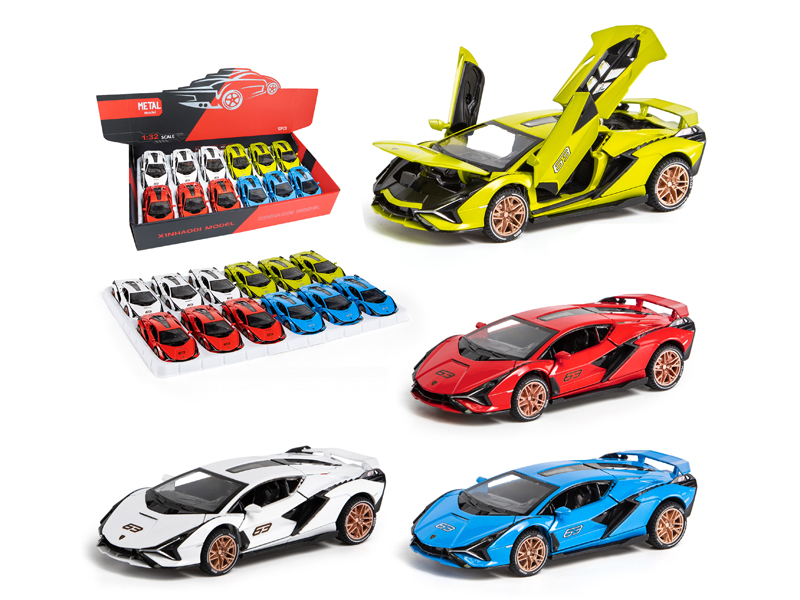 1:32 Pull Back Lambo Flash With Sound And Light(12PCS)