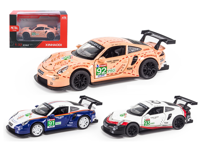 1:32 Pull Back Porsche 911Rsr Racing Car With Sound And Light