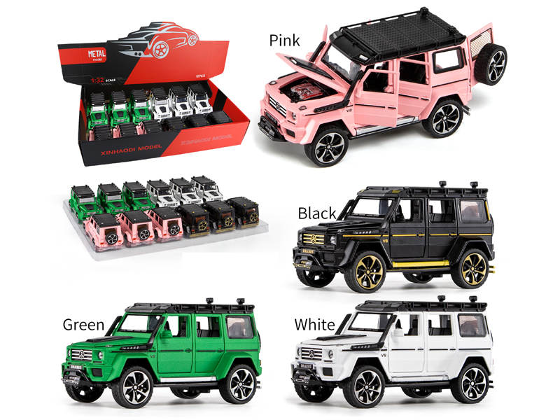 1:32 Pull Back Mercedes Benz G550 With Sound And Light(12PCS)