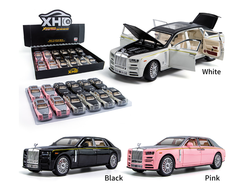 1:32 Pull Back Rolls-Royce Phantom  With Sound And Light(12PCS)