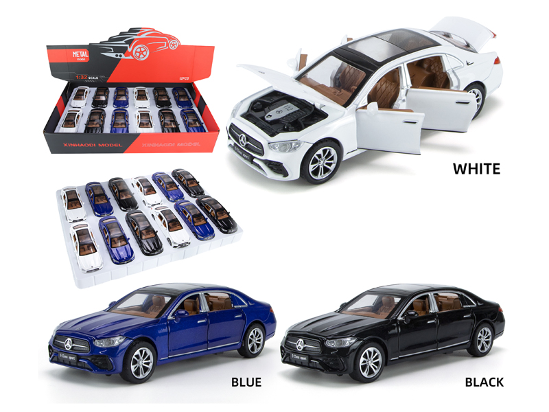 1:32 Pull Back Mercedes E300L With Sound And Light(12PCS)