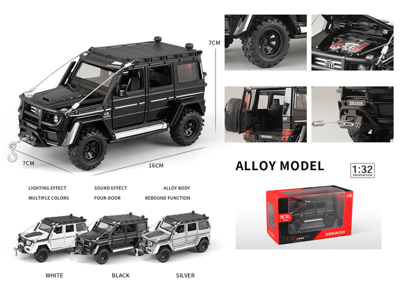 1:32 Pull Back Mercedes Benz G550 With Sound And Light