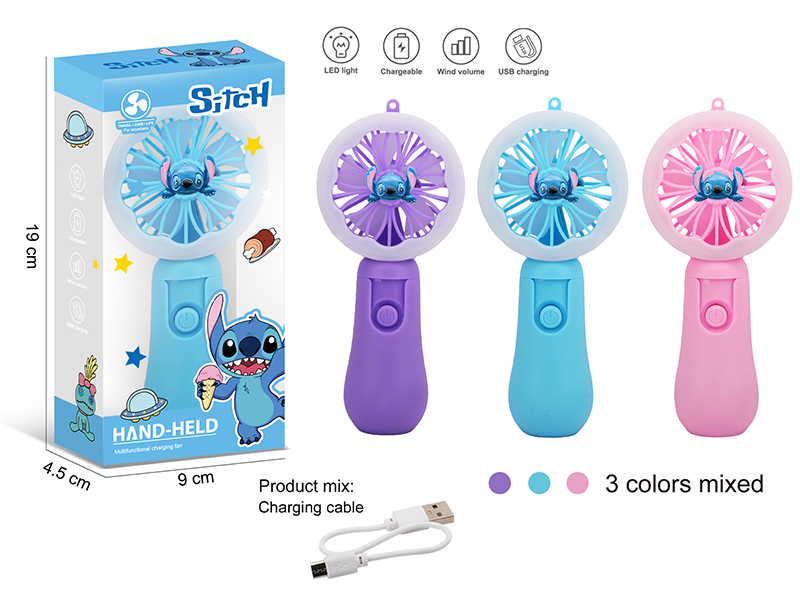 Hand-Held Multifunctional Charging Fan