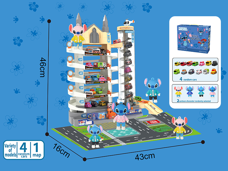 Stitch Parking Lot Track Toy
