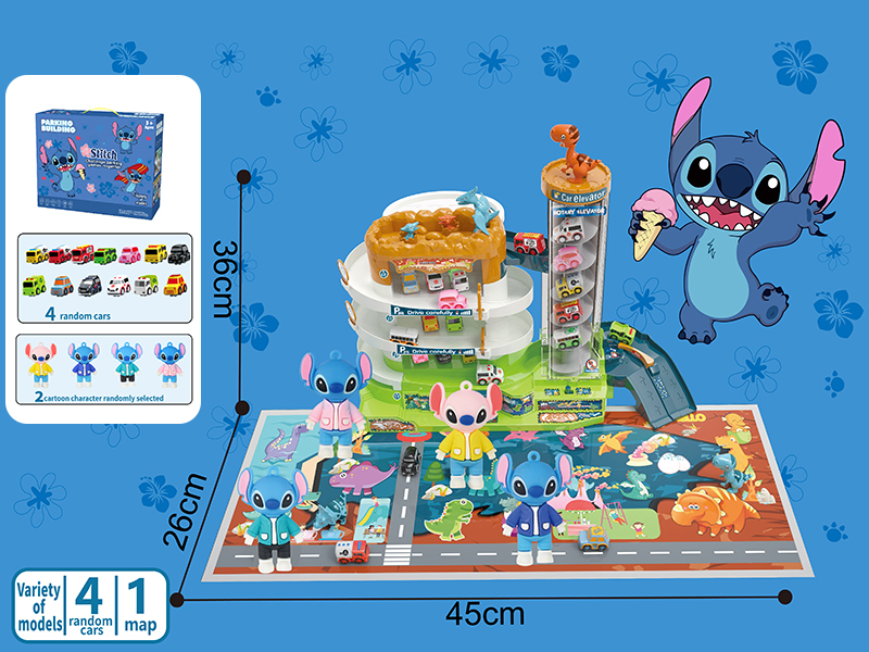 Stitch Parking Lot Track Toy