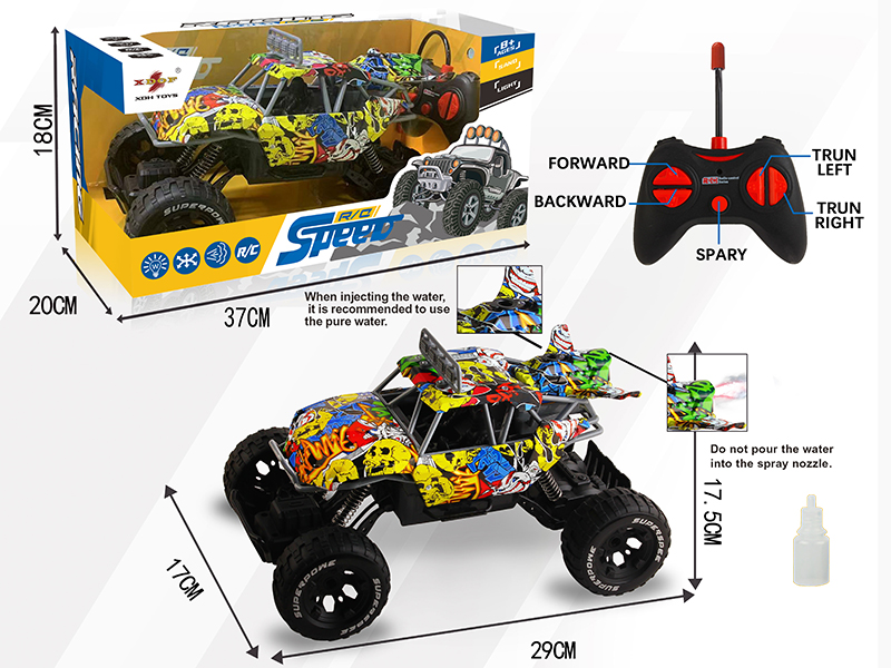 27Mhz Remote Control Spray Climbing Car