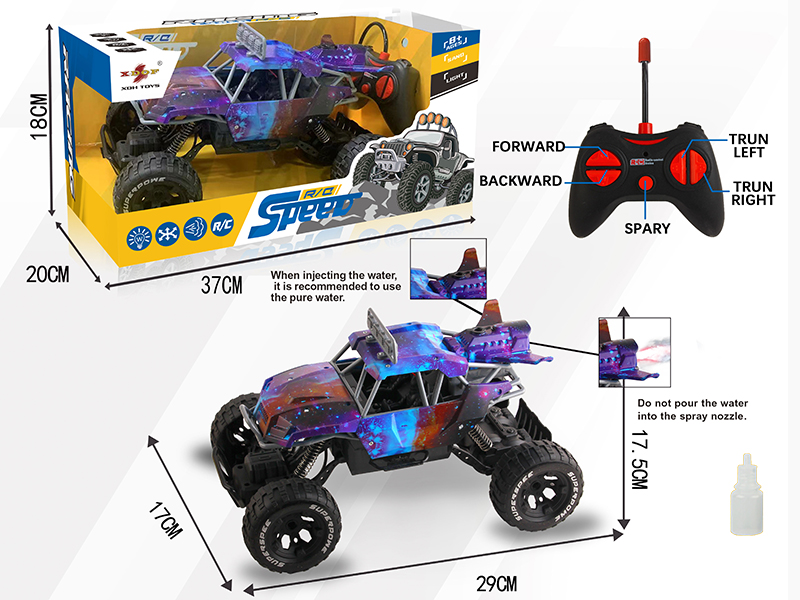 27Mhz Remote Control Spray Climbing Car
