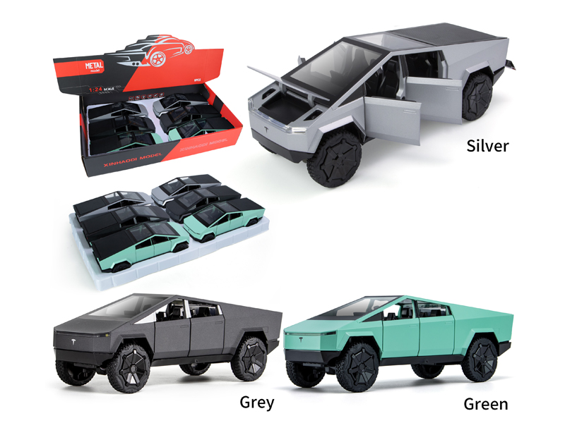 1:24 Pull Back Tesla Pickup Truck With Sound And Light(6PCS)