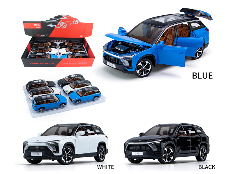 1:24 Pull Back NIO ES8 With Sound And Light(6PCS)