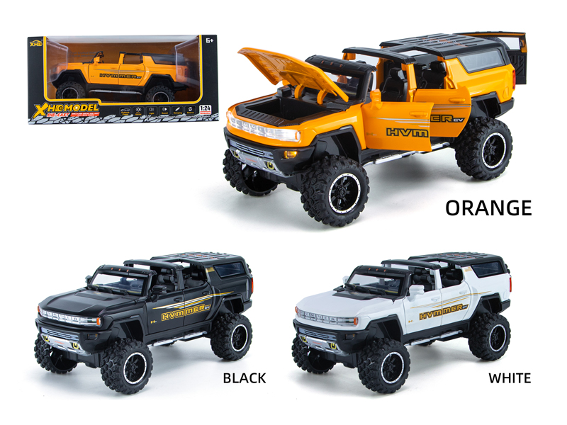 1:24 Pull Back Hummer SUV With Sound And Light