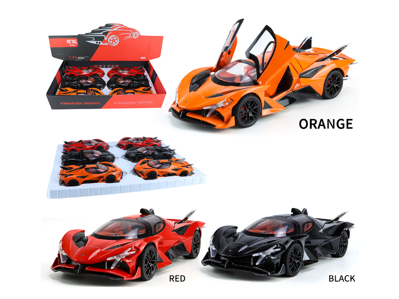 1:24 Pull Back Apollo EVO (Sun God Sports Car) With Sound And Light(6PCS)