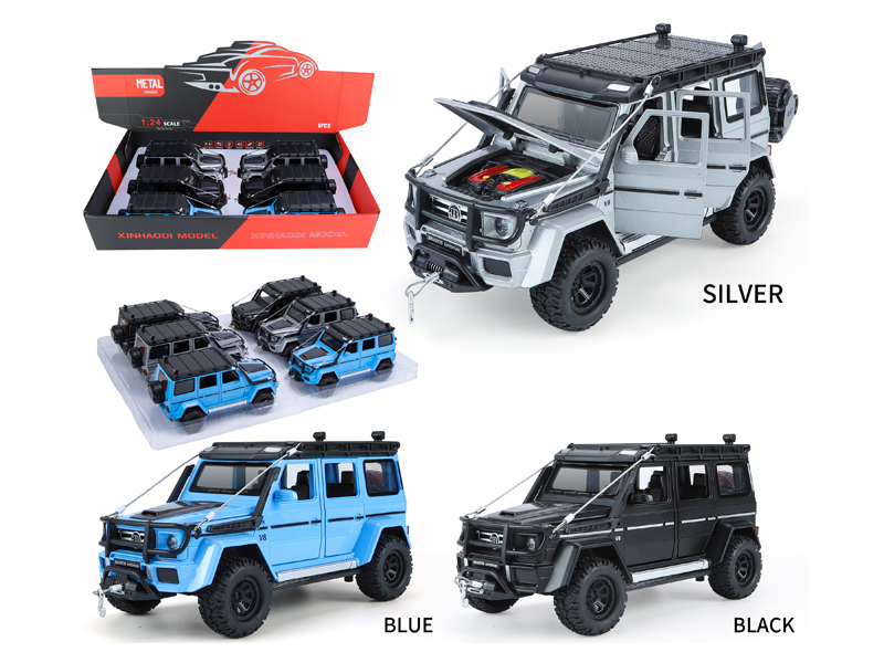 1:24 Pull Back Mercedes Benz G550 With Sound And Light(6PCS)