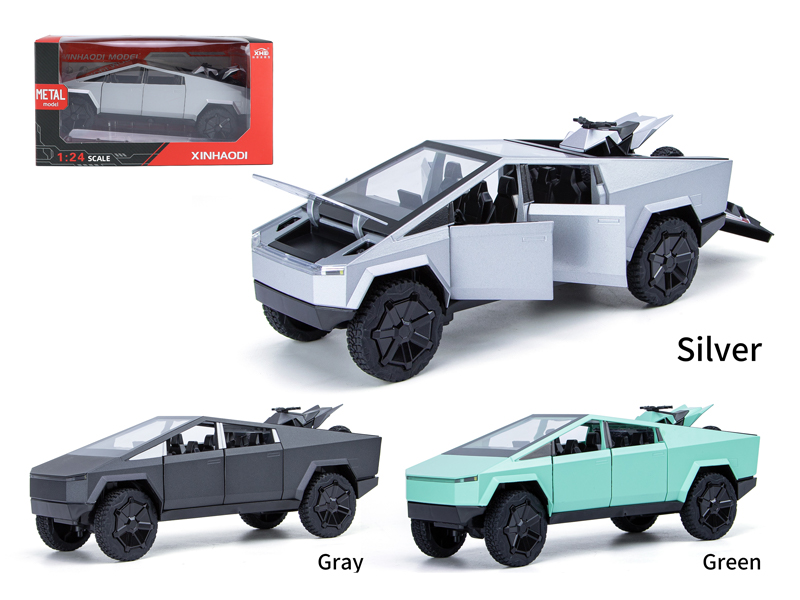 1:24 Pull Back Tesla Pickup Truck With Sound And Light+Beach Buggy