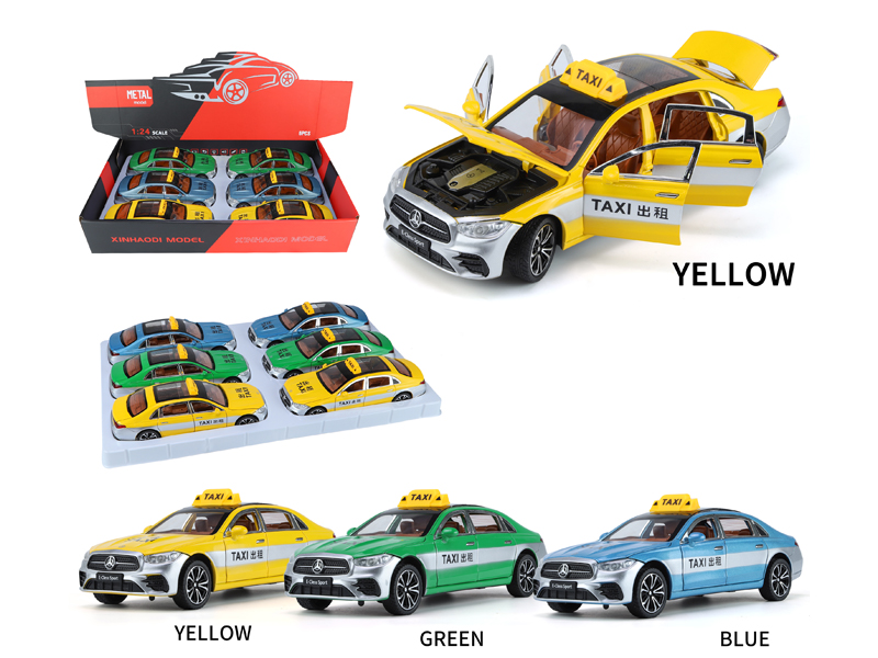 1:24 Pull Back Mercedes E300L With Sound And Light(6PCS)