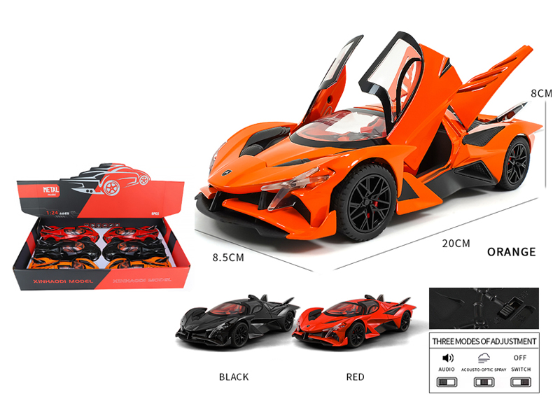 1:24 Pull Back Apollo EVO With Sound And Light(6PCS)