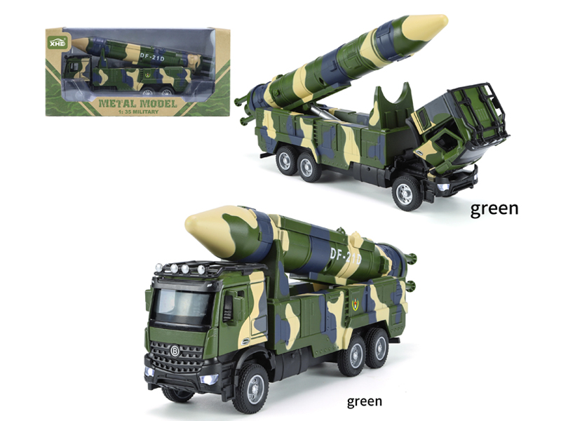 1:35 Pull Back Dongfeng-21D Ballistic Missile Vehicle With Sound And Light