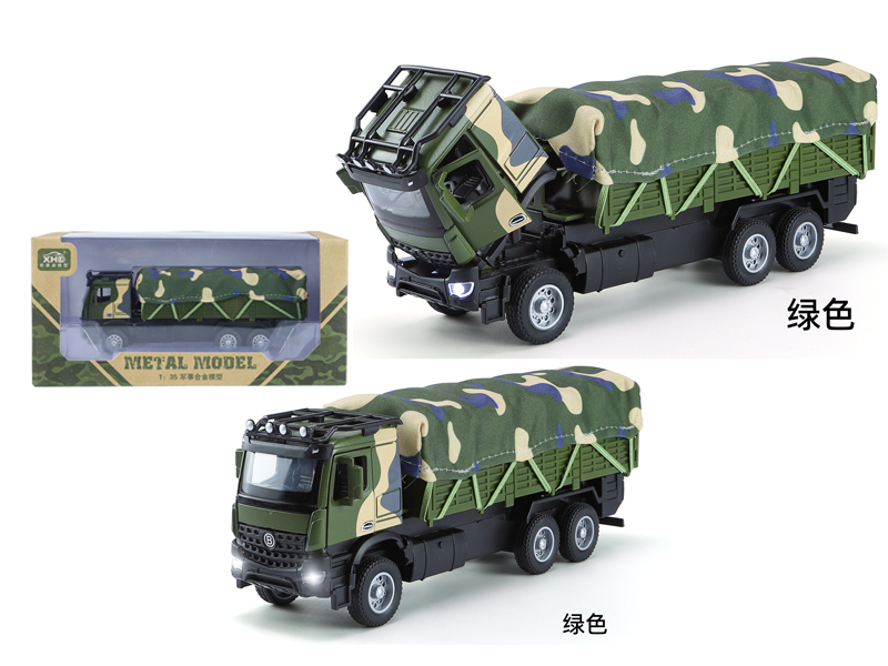 1:35 Pull Back Military Transport Trucks With Sound And Light