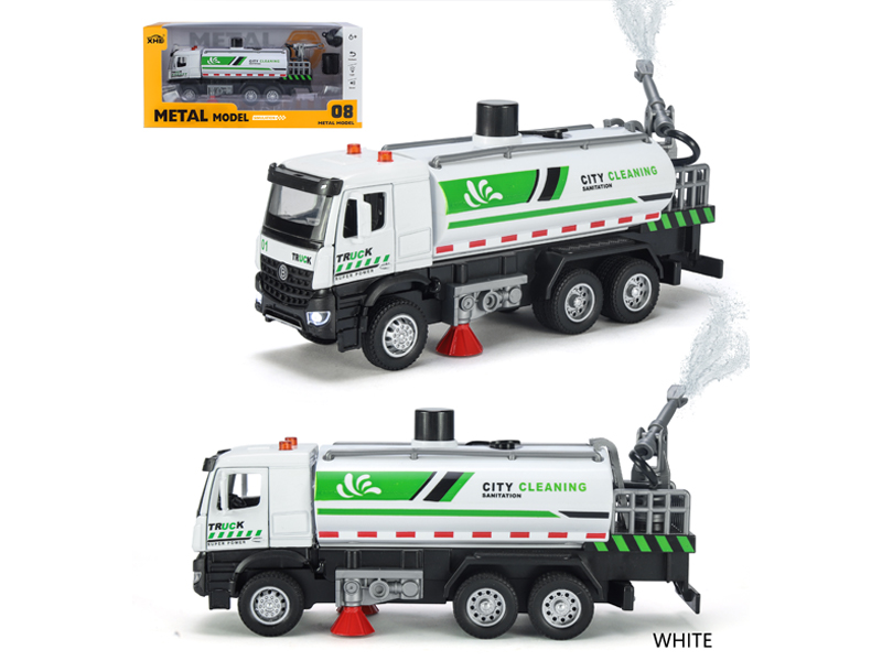 Pull Back Environmental Sanitation Sprinkler Truck With Sound And Light